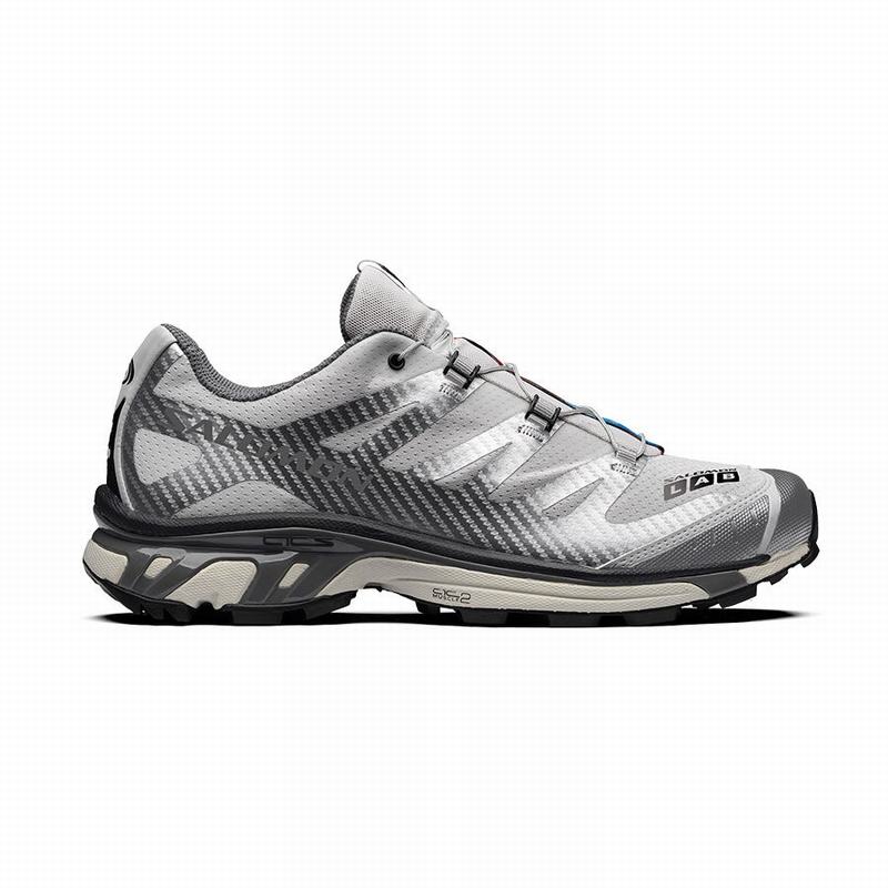 SALOMON UK XT-4 ADVANCED - Mens Trail Running Shoes Silver Metal/Grey,BEXW48297